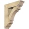 Ekena Millwork Merced Traditional Rough Sawn Bracket w/ Offset Brace, Douglas Fir, 8"W x 28"D x 32"H BKT0806X28X32MRC01RDF - alternate 1